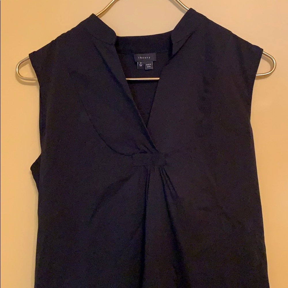 Silk black top